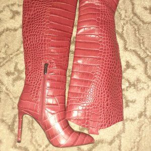 Red Vince Camuto boots